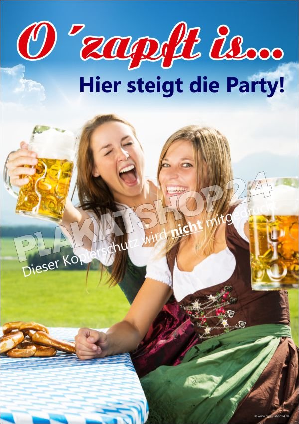 Plakat O´zapft is