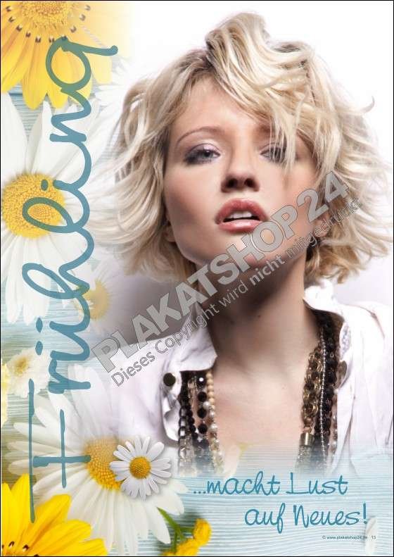frisurenposter-fruehling Frisurenposter Frühlingstrends blond