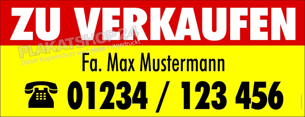 Immobilien-Verkauf Werbeplane XXL Immobilien-Verkauf Werbeplane XXL