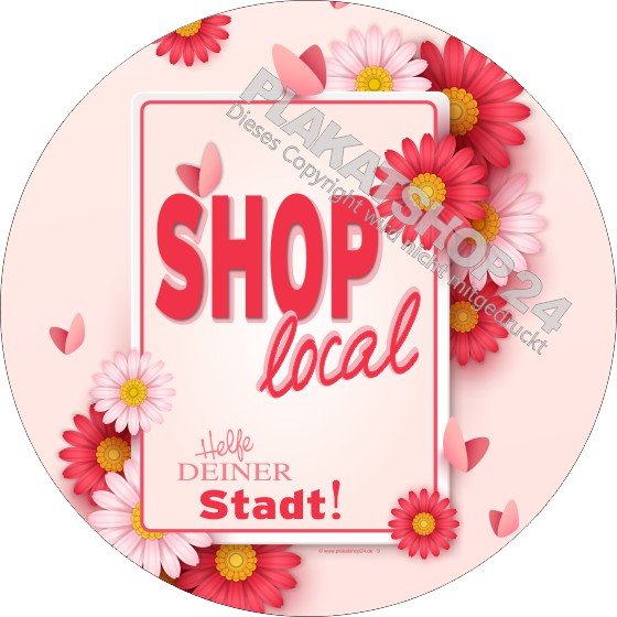 aufkleber-shop-local Shop local - Werbefolie