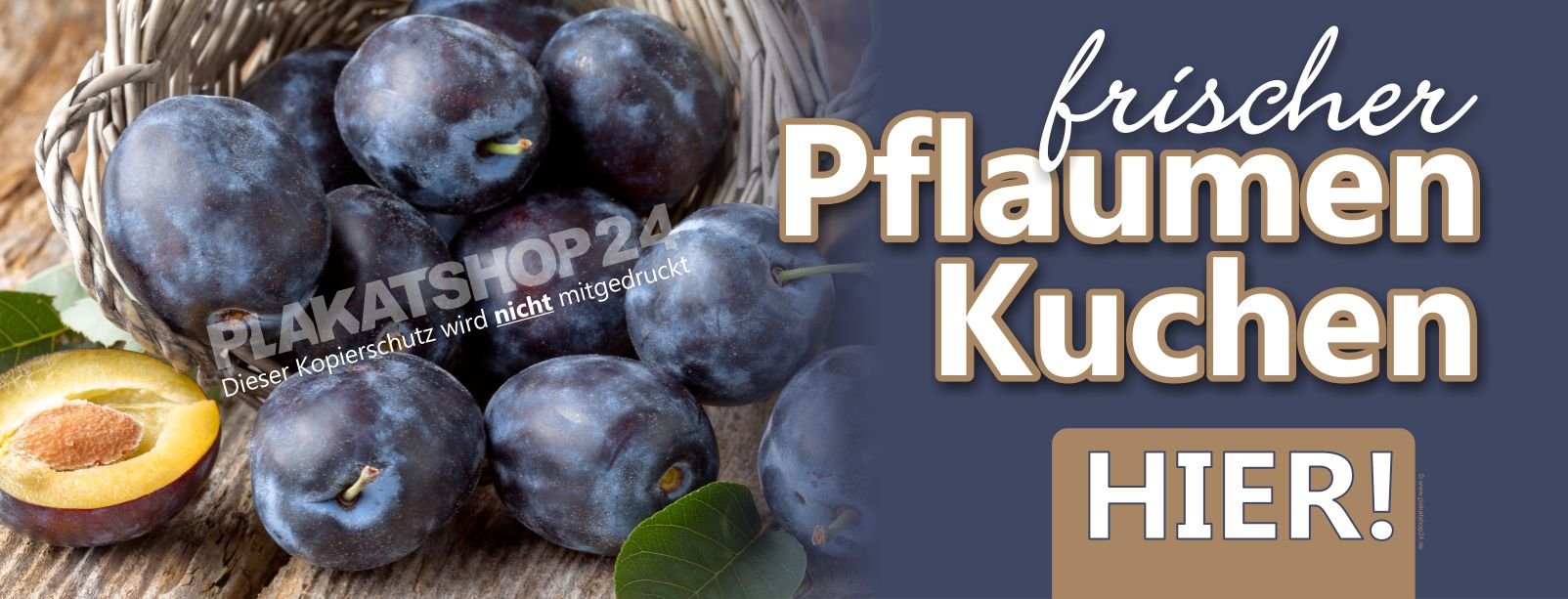 c2fd19e0747d52b1f8fea1b7d96a0781 Pflaumenkuchen-Dekobanner