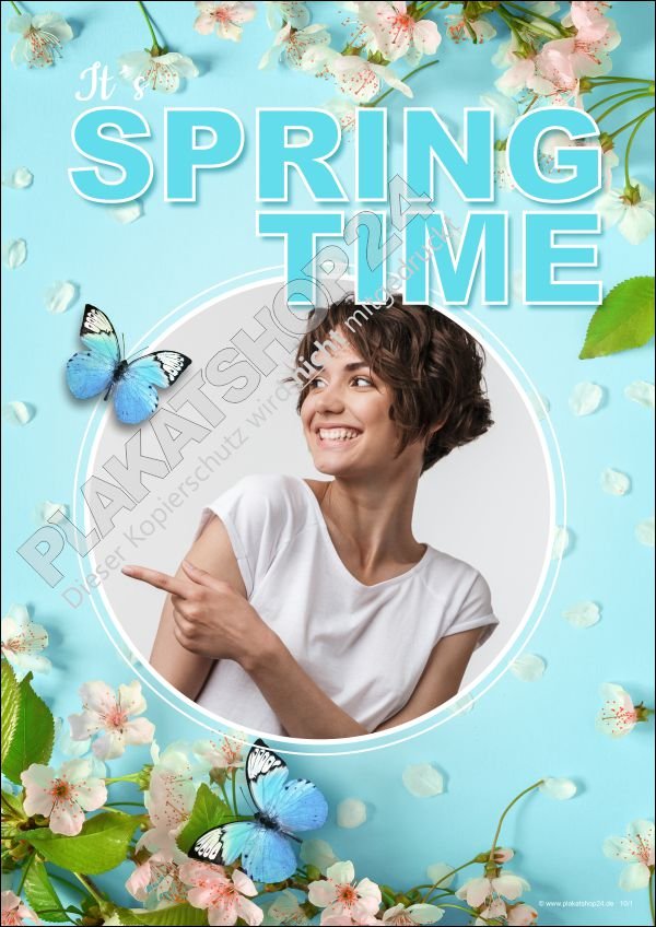 Friseurdeko Poster Frühling