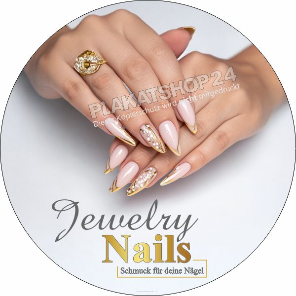 Nageldesign-Fensterfolie Jewelry Nails