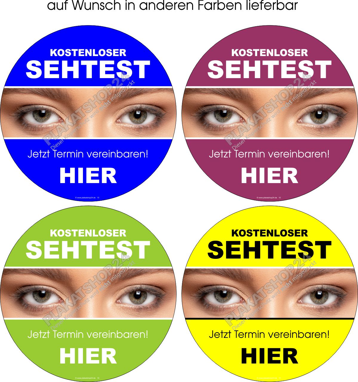 Aufkleber Sehtest kostenlos Aufkleber Sehtest kostenlos