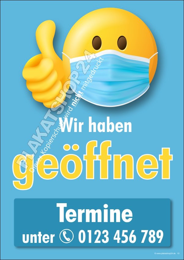 poster-geoeffnet-trotz-corona Poster Wir haben geöffnet mit Termin