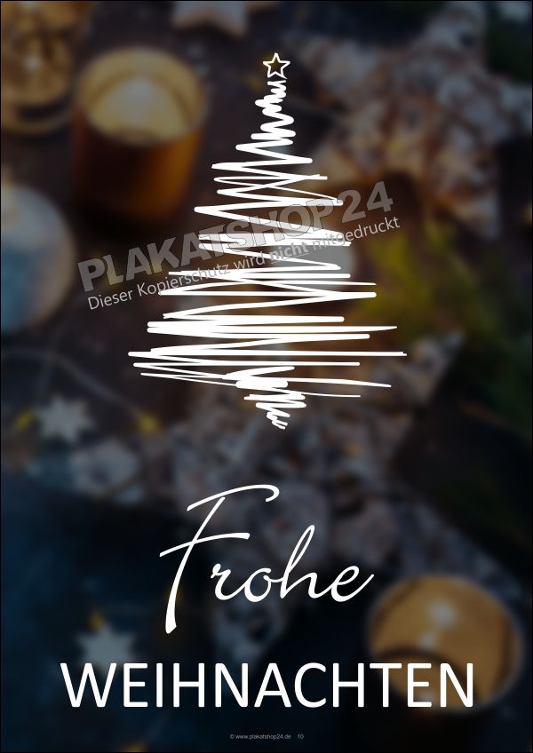 Modernes Weihnachtsplakat