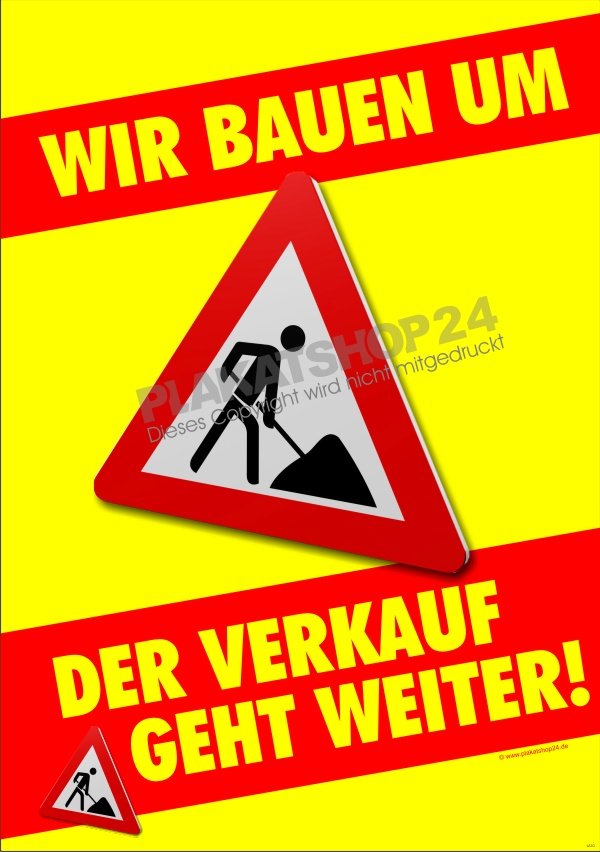 925355f23ecb123eb0dfa39259edfa89 Umbau Plakat für Umbauzeit in Geschäft und Praxis