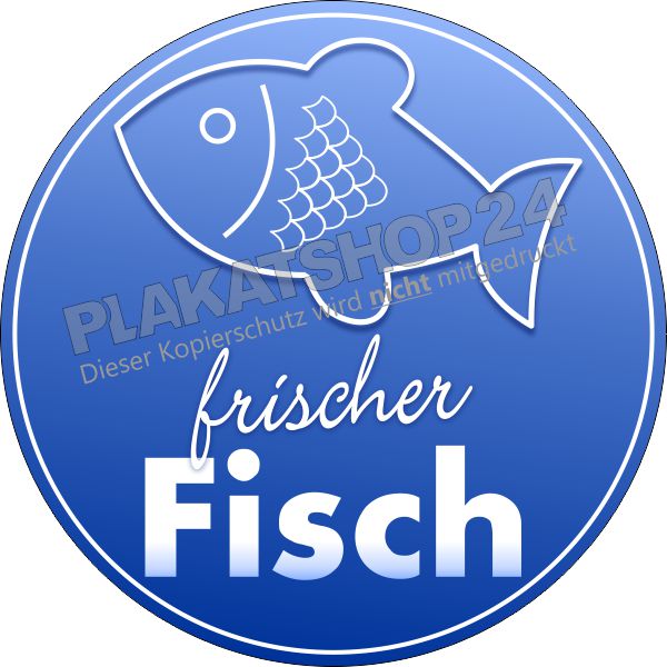 Aufkleber frischer Fisch