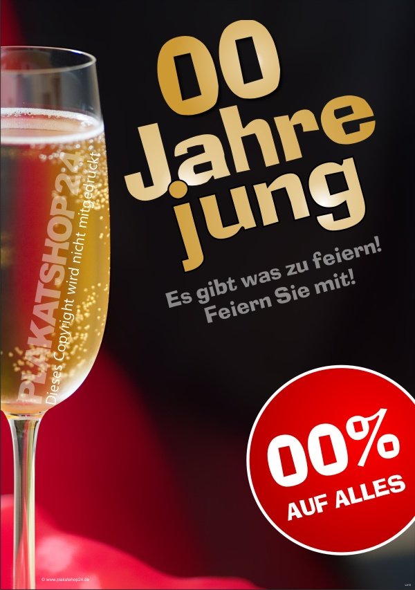 Beliebtes Jubiläums-Plakat für Firmenjubiläum