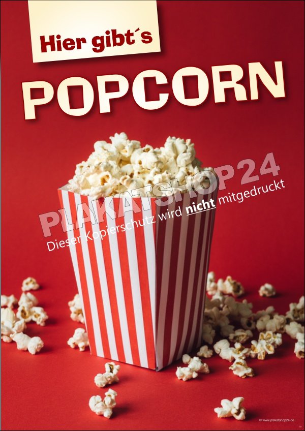 popcornplakat Günstiges Popcornplakat für Verkaufswagen Süßwaren oder Kino