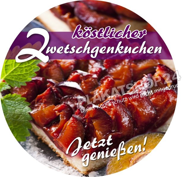 aufkleber_Zwetschgenkuchen Bäckereiaufkleber für leckeren Zwetschgenkuchen