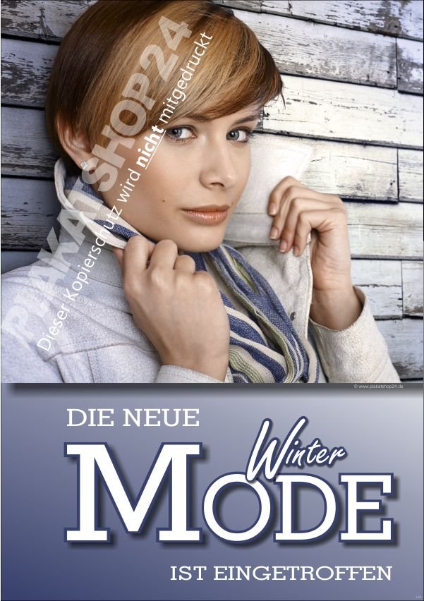 b2d963cdf84956f9735443ea11c19483 Winter-Poster "Die neue Winter-Mode"