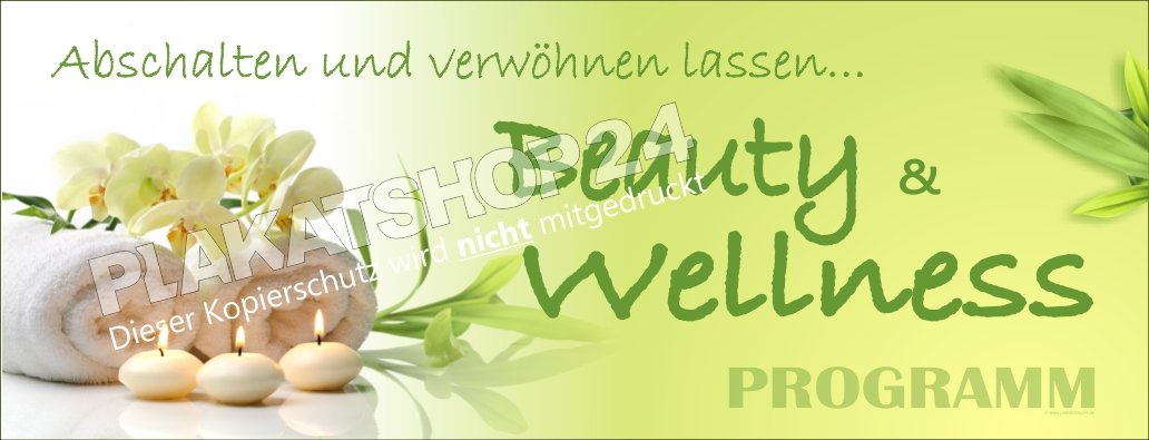 Werbebanner für Beauty und Wellness