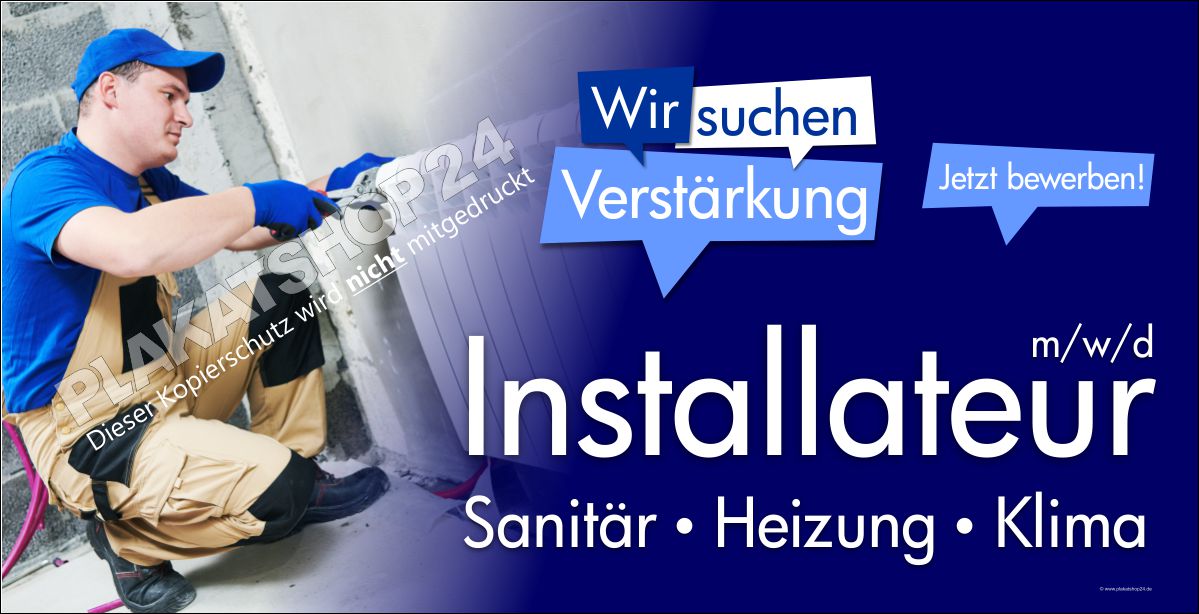 Bauzaunbanner - Installateur gesucht