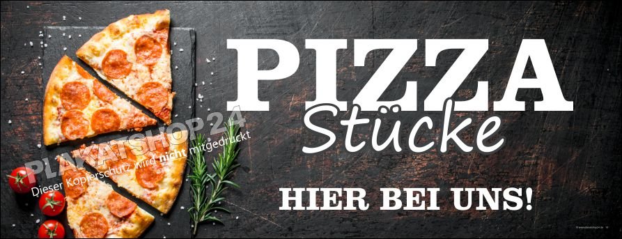 banner-pizzaecken Banner Pizzaverkauf Pizzastücke