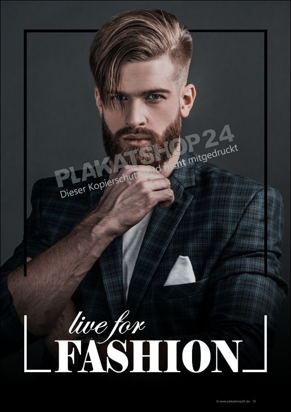 dekoplakat-modehaus Werbeposter Fashion for man