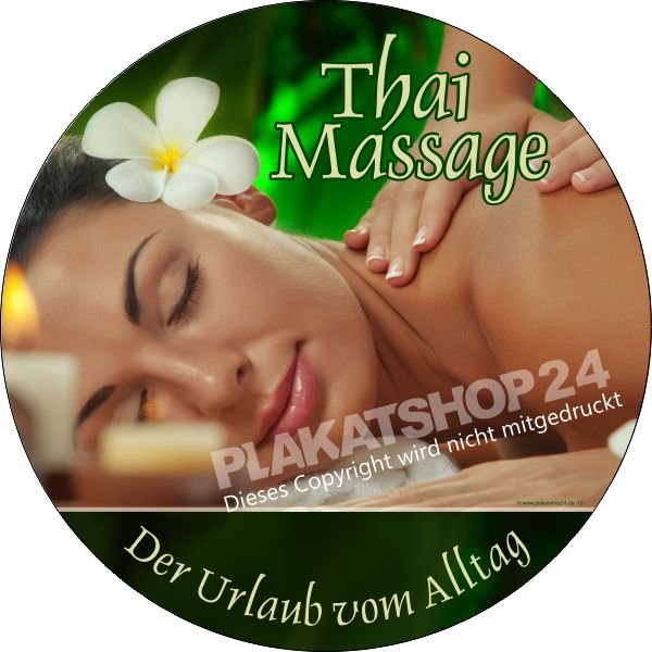 Thai-Massage-Aufkleber für Werbung Thai-Massage