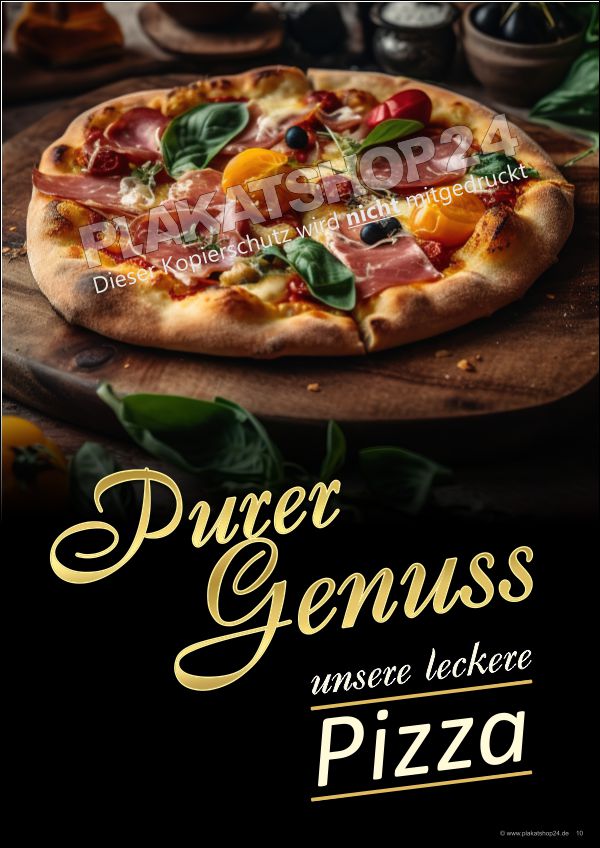Pizza-Plakat für Pizza-Werbung