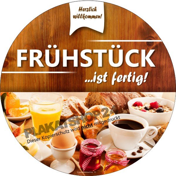 XA9023 Werbefolie zum Thema Frühstück