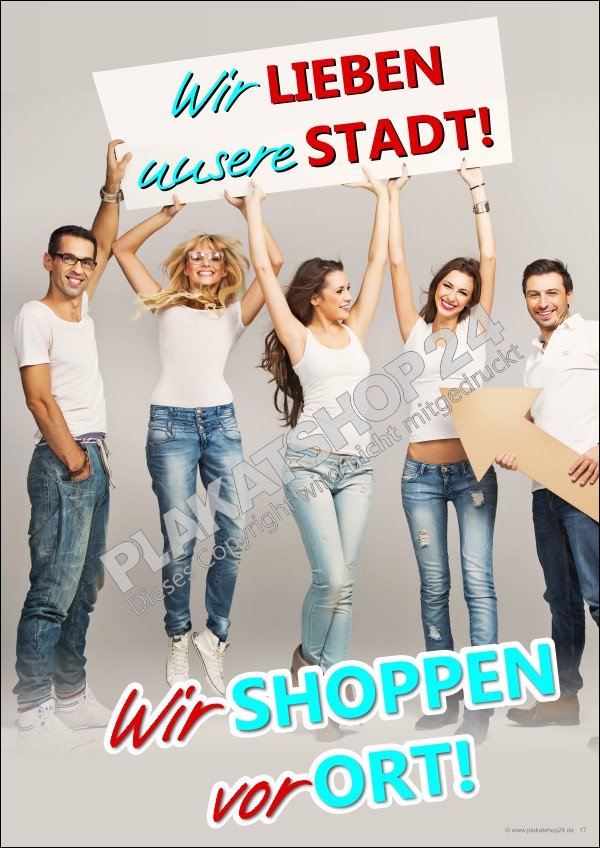 poster-wir-shoppen-vor-ort Werbeposter Regionaleinkauf