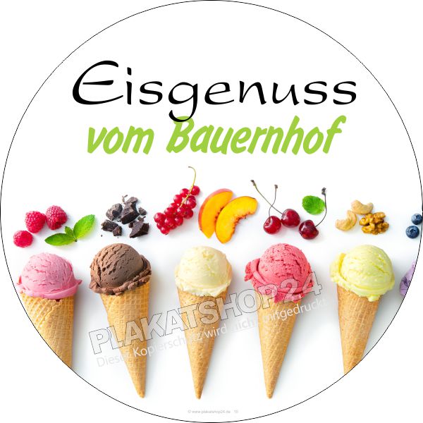 aufkleber-eis-vom-bauernhof Aufkleber Eis vom Landwirt / Bauernhof