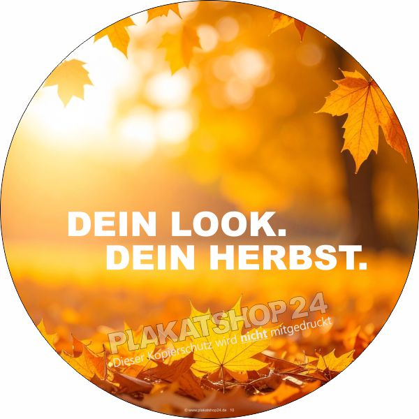 Schaufensterfolie dein Look dein Herbst