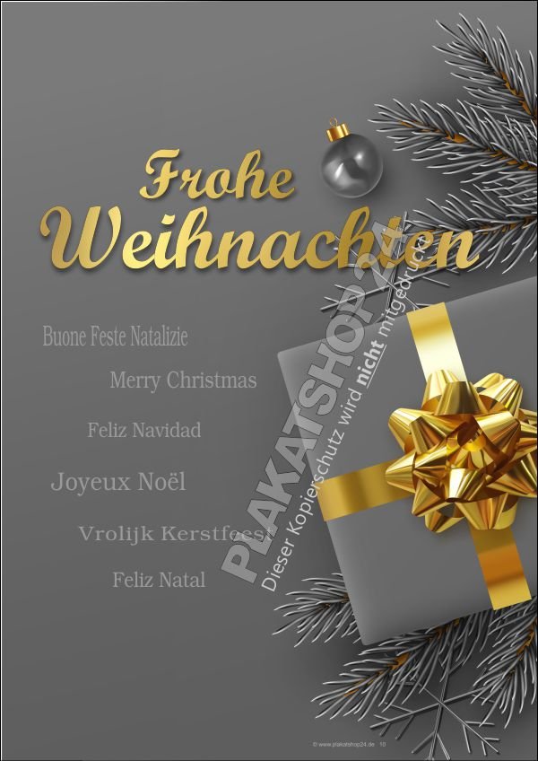 Weihnachtsposter Dekomedium günstig