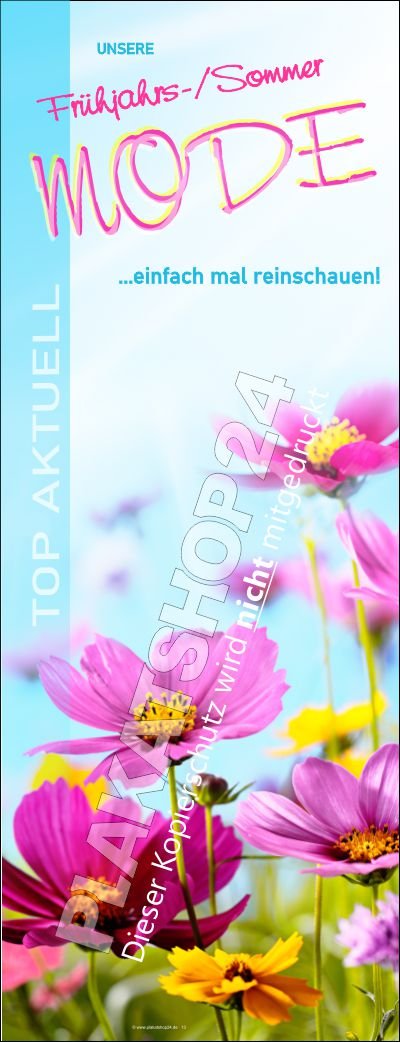 modebanner-sommerdeko Werbebanner Deko Schuhgeschäft