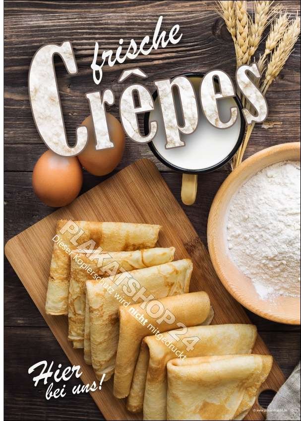 Günstiges Werbeplakat frische Crepes