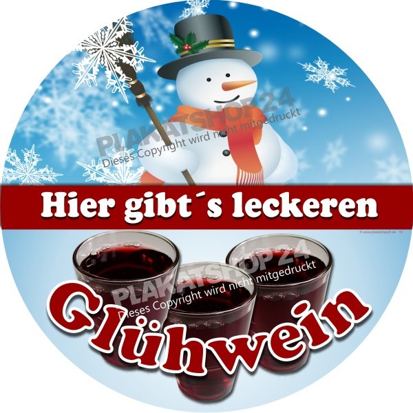 9aee2a8700d9e34f1b58aaa9f131bf94 Glühwein-Aufkleber für Glühwein-Reklame