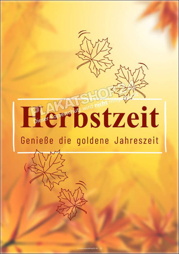 Modernes Dekoplakat für die Herbstdekoration