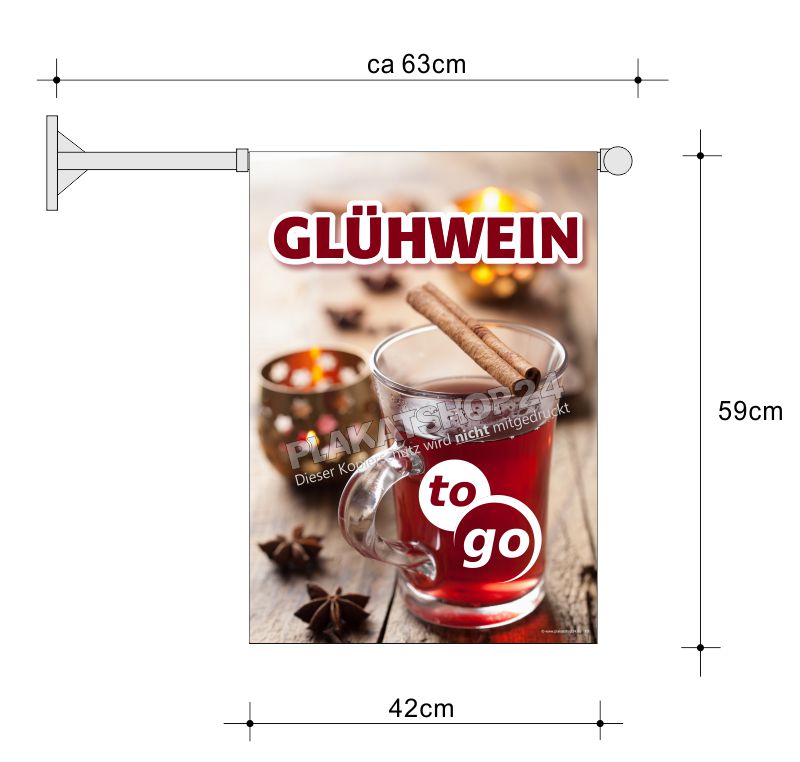 gluehweinfahneX22GFGGXiTysq Glühweinfahne Heißgetränk to go