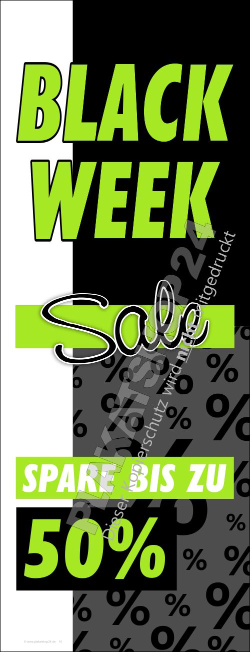 Werbebanner Black Sale Week