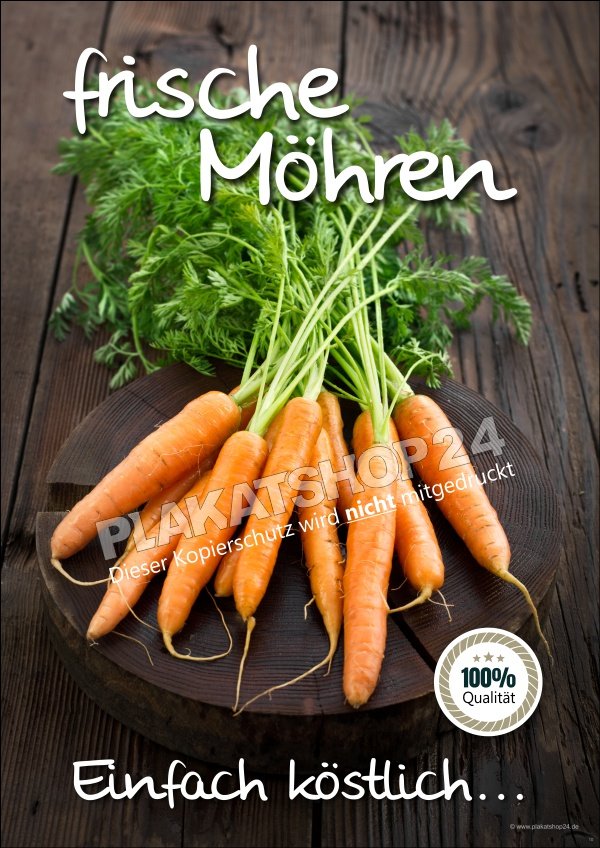 plakat-frische-moehren PLakat frische Möhren