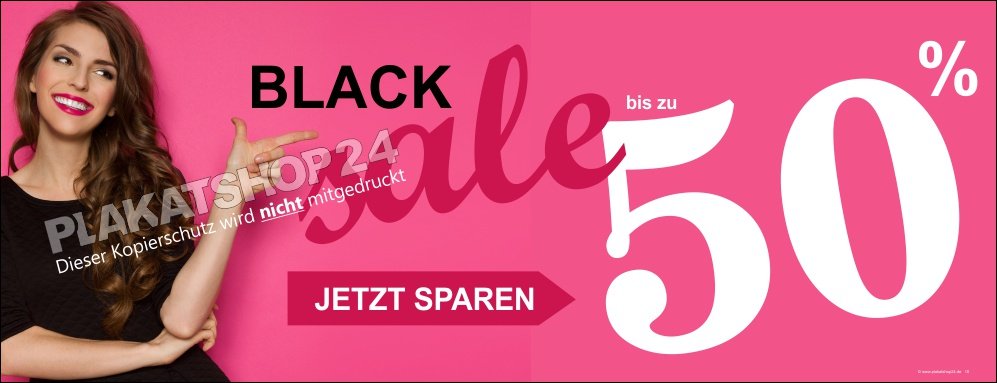 Dekobanner Black sale bis zu 50%