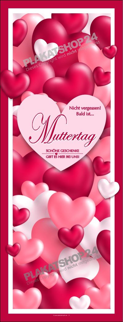 Muttertagsbanner Innen- / Außenreklame