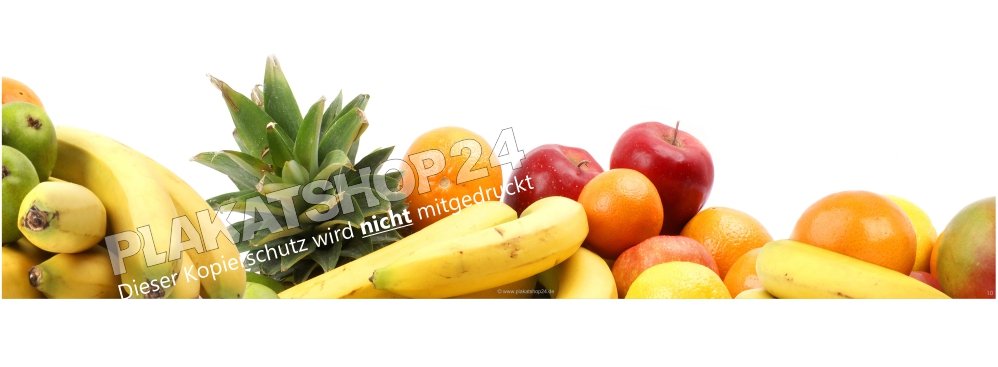 Selbstklebende Fensterfolie mit Obstbildern