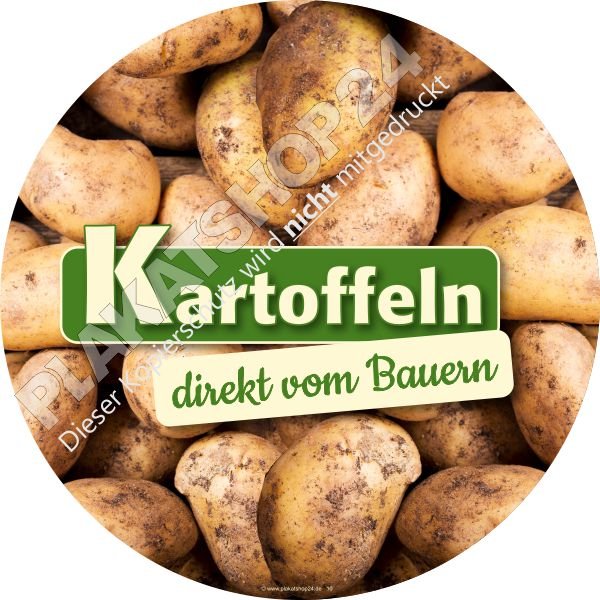 Werbefolie Kartoffelverkauf ab Hof
