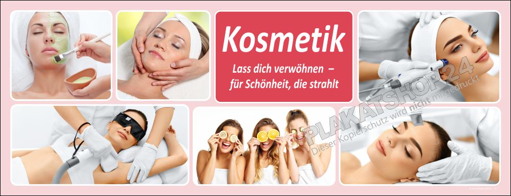 Spezialbehandlungen Kosmetik-Collage Werbebanner