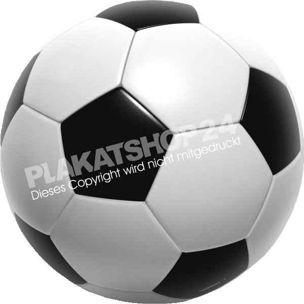 Aufkleber Fussball selbstklebende Werbefolie mit Fussball-Bild z.B. zur Fussball-EM