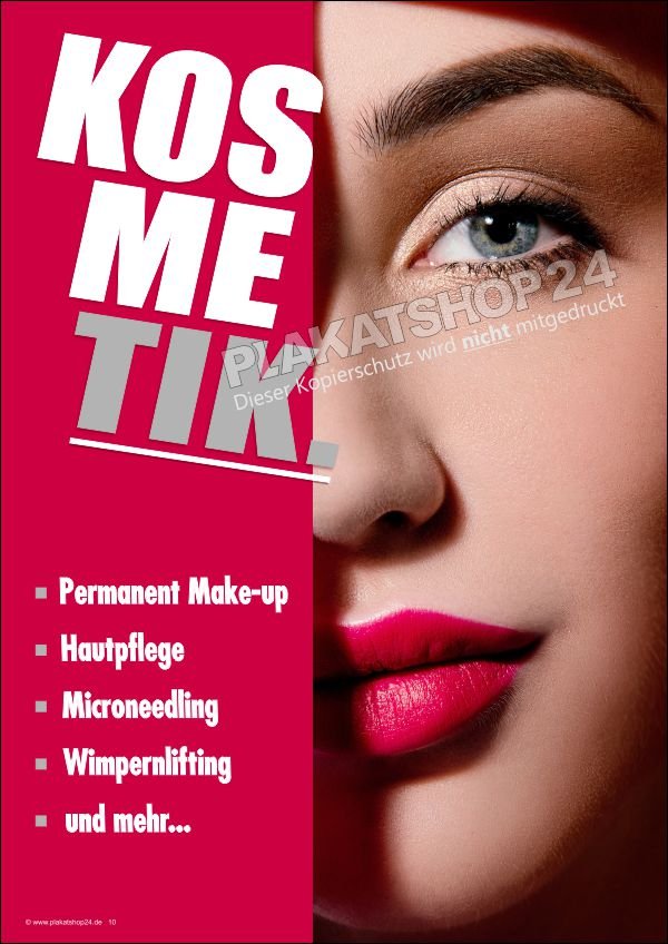 Dekoposter Schönheitspflege vom Profi