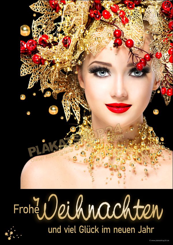 Dekoplakat Frohe Weihnachten Goldtöne Dekoplakat Frohe Weihnachten Goldtöne