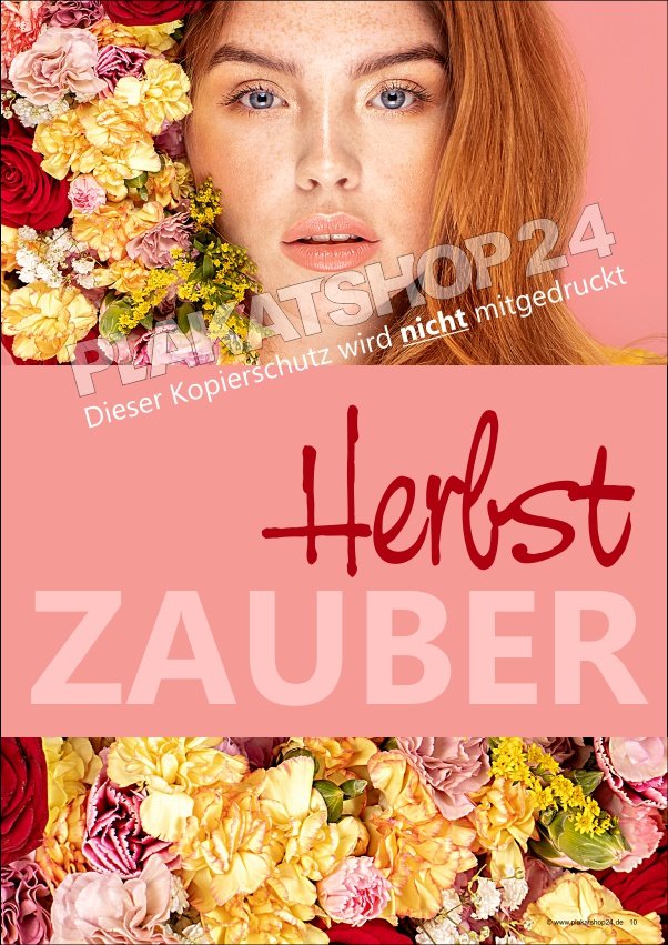 Tolles Werbeplakat Herbstzauber