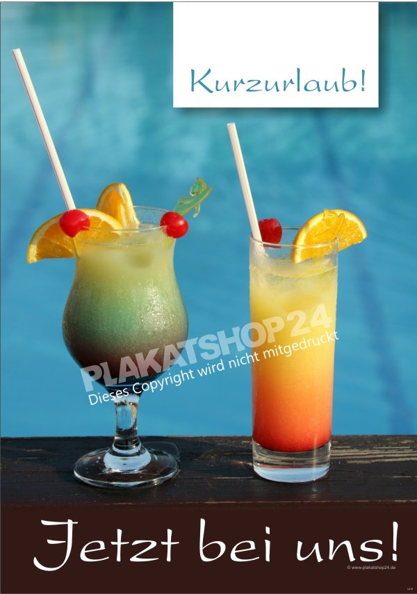 Cocktail-Poster für Cocktail-Reklame