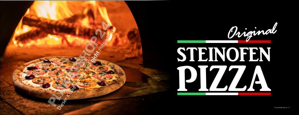 Werbebanner original Steinofenpizza