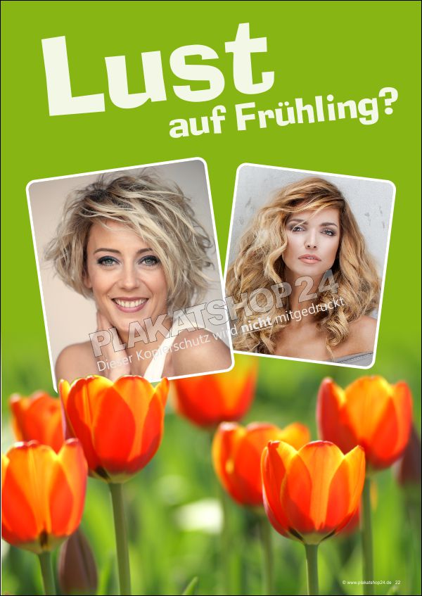 fruehlingsdeko-friseursalonXYJ3Od5JouDZp Eyecatcher-Poster für die Frühlingsdeko Friseur