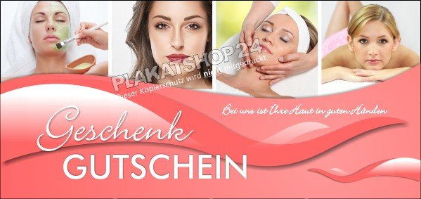 GS242 Kosmetik-Gutschein für Kosmetiksalon
