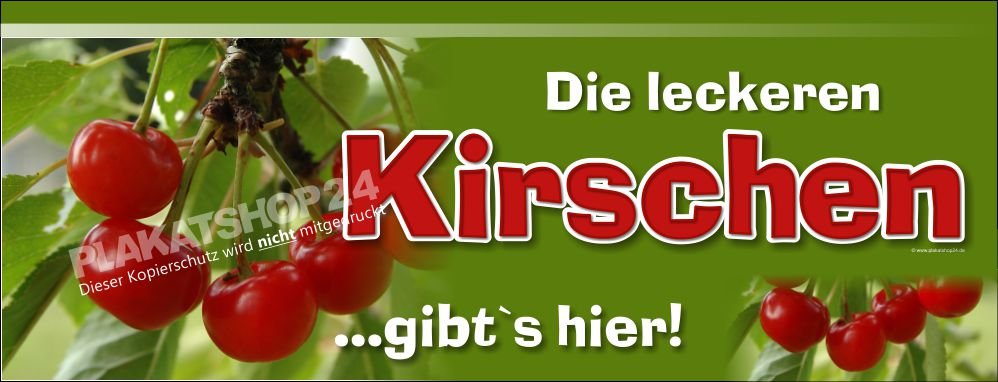 1cf27223b63bfec46b276eb747713f69 Obst-Werbebanner für den Verkauf von frischen Kirschen