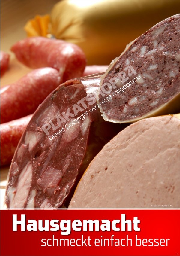 a40545fbc03c49b387db846c780221b4 Metzgerposter für hausgemachte Produkte
