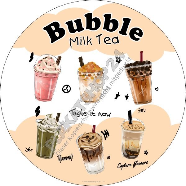 Bubble-Milk-Tea Aufkleber preiswert
